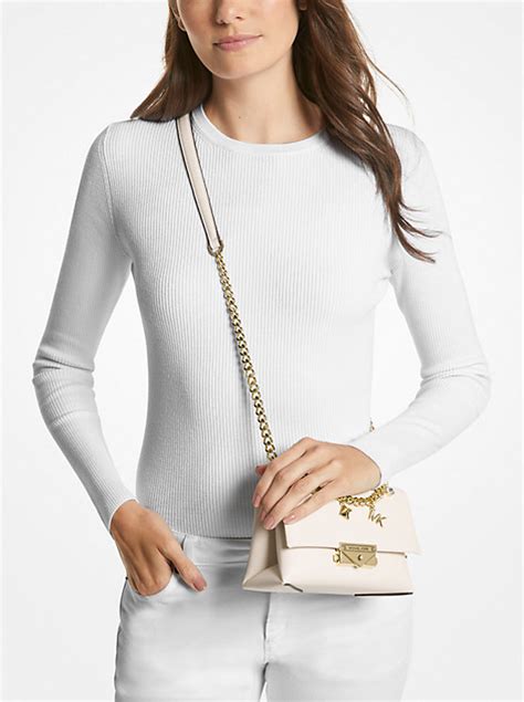 michael kors outlet cece small embellished shoulder bag|Michael Kors chain shoulder bag.